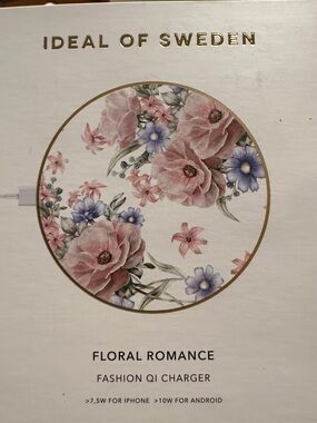 Ideal of Sweden Floral Romance Wireless Qi Charger - Pink Floral Design